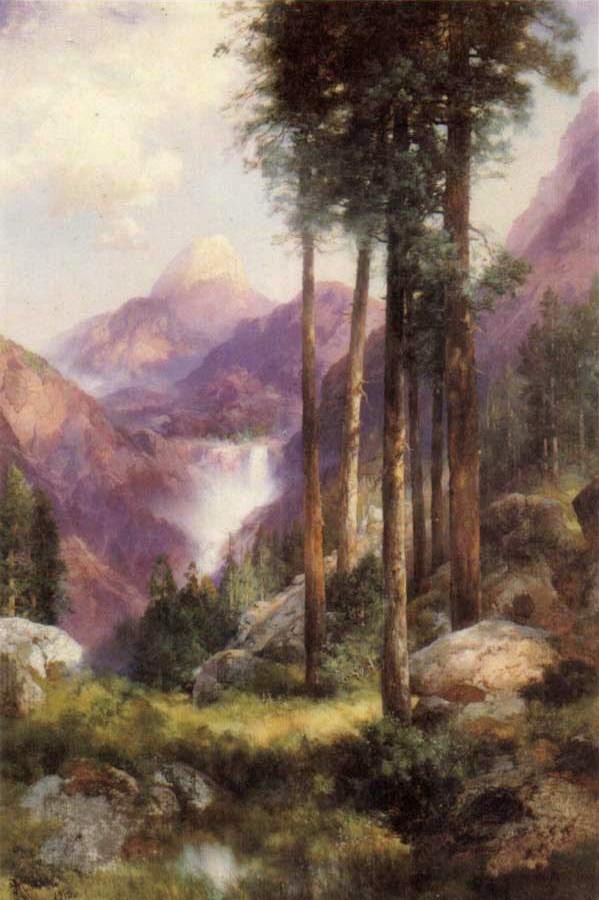Thomas Moran Yosemite Valley Vernal Falls